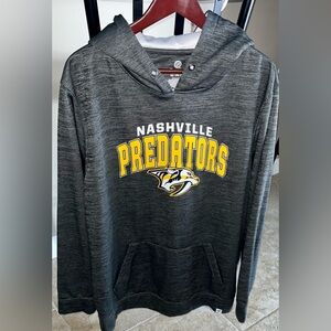 Men's Fanatics NHL Nashville Predators Hockey Gray Hoodie Sweatshirt, 2XL
